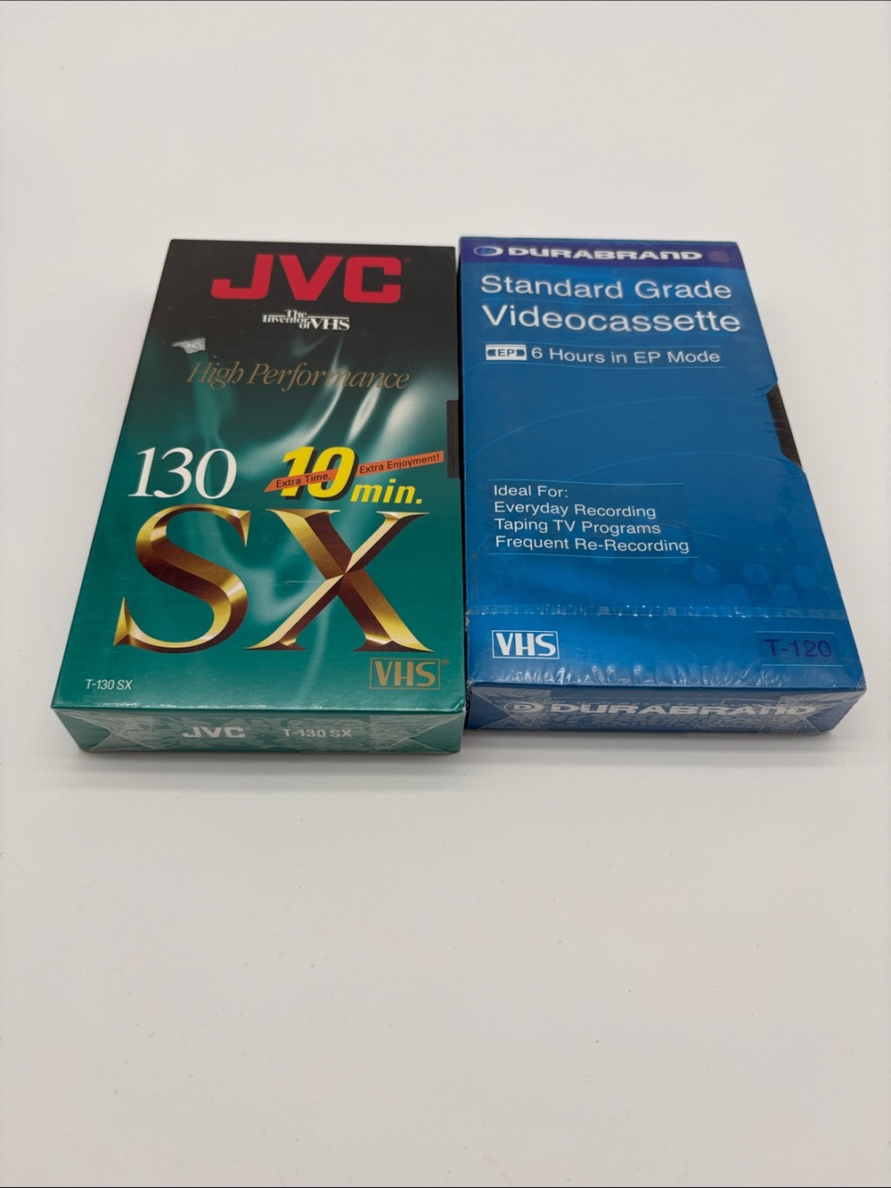 Sealed Lot of 2 VHS Durabrand JVC Recordable Blank Tapes